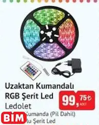 LEDOLET UZAKTAN KUMANDALI RGB ŞERİT LED